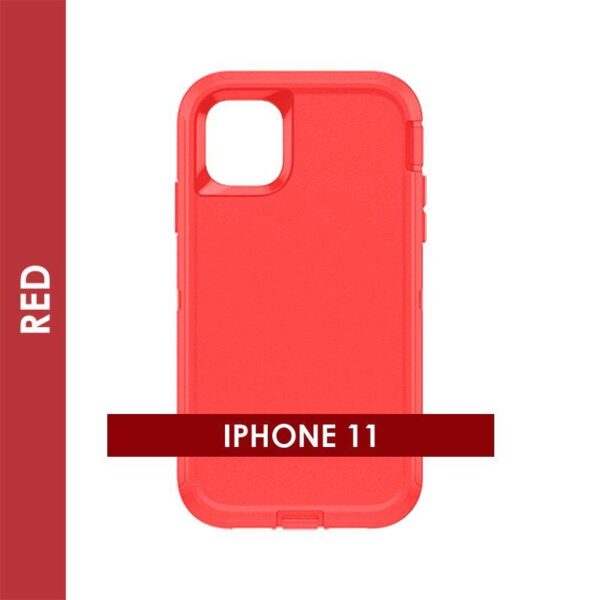DEFENDER CASE FOR IPHONE 11 (RED).
