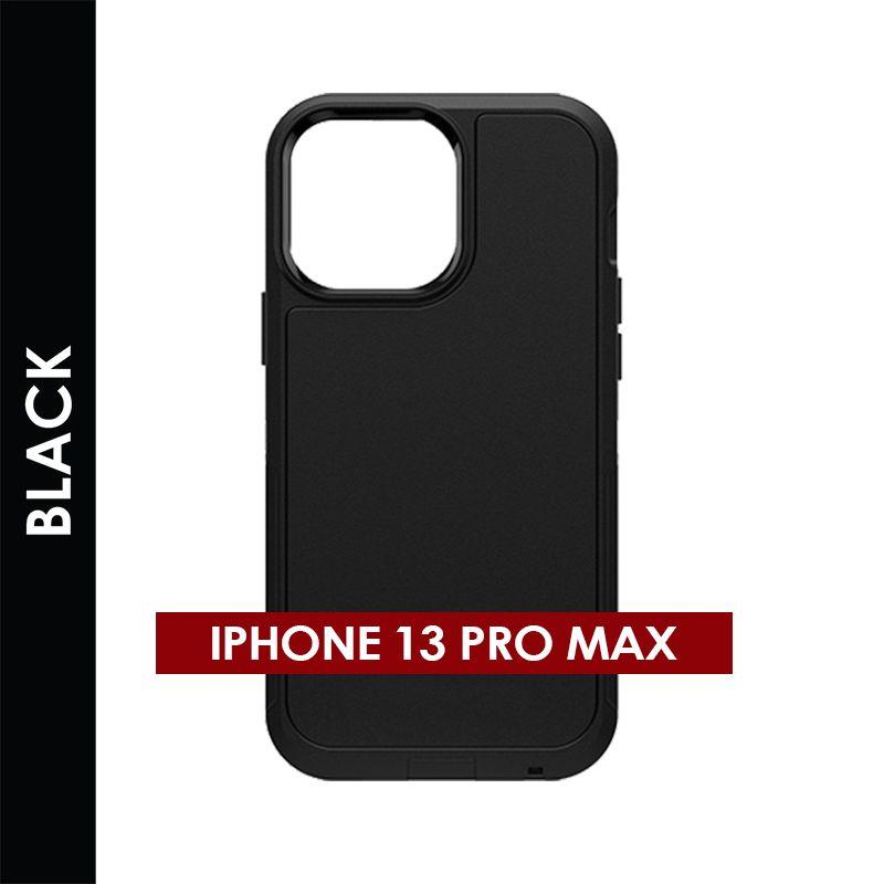 DEFENDER CASE FOR IPHONE 13 PRO MAX (BLACK) XCELLPARTS