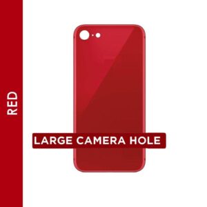 BACK GLASS COMPATIBLE FOR IPHONE 8(NO LOGO / BIG HOLE) (RED)