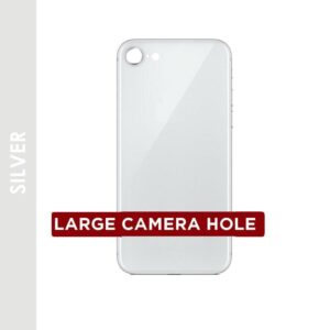 BACK GLASS COMPATIBLE FOR IPHONE 8 (NO LOGO / BIG HOLE) (WHITE)