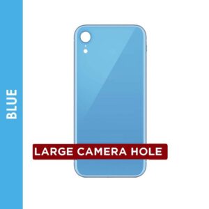 BACK GLASS COMPATIBLE FOR IPHONE XR (NO LOGO/BIG HOLE) (BLUE)