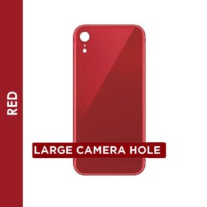 BACK GLASS COMPATIBLE FOR IPHONE XR (NO LOGO/BIG HOLE) (RED)