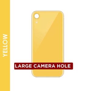 BACK GLASS COMPATIBLE FOR IPHONE XR (NO LOGO/BIG HOLE) (YELLOW)