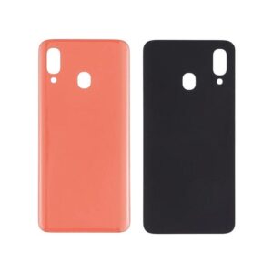 BACK COVER GLASS COMPATIBLE FOR SAMSUNG A20 (A205) (ORANGE).