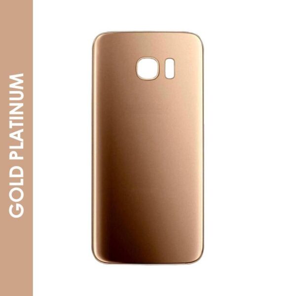 BACK COVER GLASS COMPATIBLE FOR SAMSUNG GALAXY S7 GOLD PLATINUM.