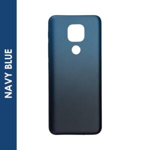 BACKDOOR COMPATIBLE FOR MOTO E7 PLUS (XT2081) NAVY BLUE