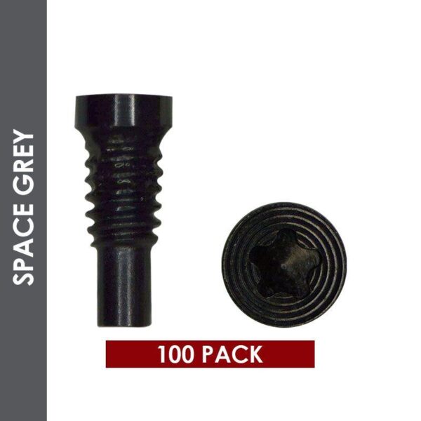 BOTTOM SCREWS COMPATIBL FOR IPHONE 8 / 8 PLUS (BLACK) (100 PACK)