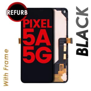 OLED ASSEMBLY WITH FRAME FOR GOOGLE PIXEL 5A 5G (BLACK)