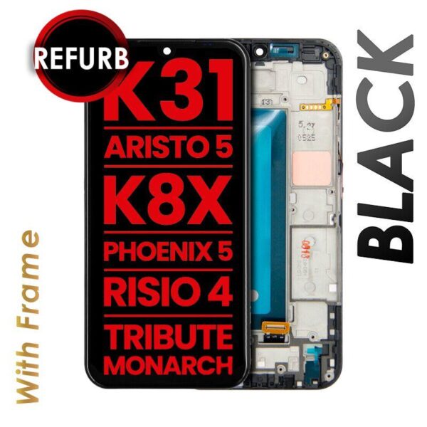 LCD WITH FRAME FOR LG K31 / ARISTO 5 /K8X / PHOENIX 5 / RISIO 4