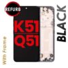 LCD ASSEMBLY WITH FRAME COMPATIBLE FOR LG K51 / Q51 (BLACK)