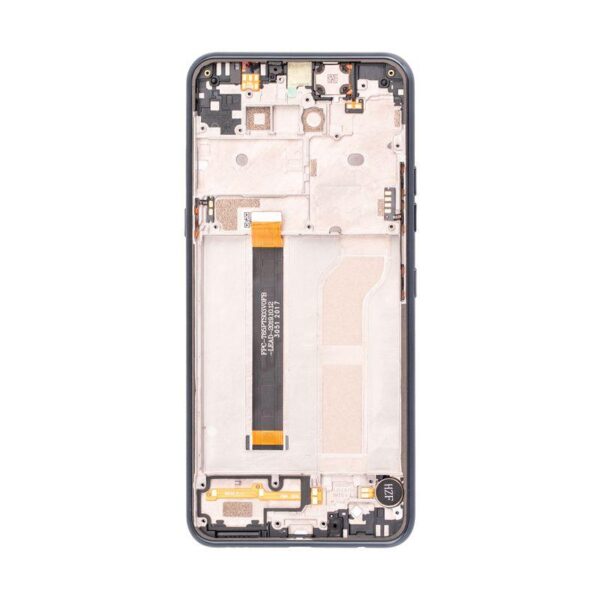 LCD ASSEMBLY WITH FRAME COMPATIBLE FOR LG K51 / Q51 (SILVER).