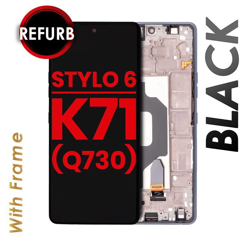 Lcd Assembly With Frame For Lg Stylo 6 K71 Q730 Black Xcellparts