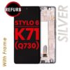 LCD ASSEMBLY WITH FRAME FOR LG STYLO 6 / K71 (Q730) (SILVER)