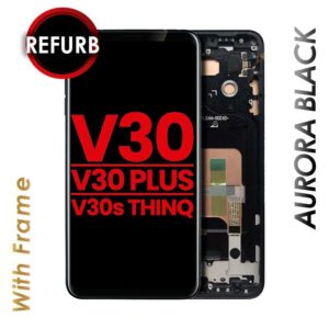 OLED ASSEMBLY WITH FRAME FOR LG V30 / V30 PLUS / V30S THINQ (BLK