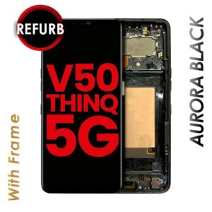 LCD ASSEMBLY WITH FRAME COMPATIBLE FOR LG V50 THINQ 5G