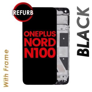 LCD ASSEMBLY WITH FRAME COMPATIBLE FOR ONEPLUS NORD N100 BLACK