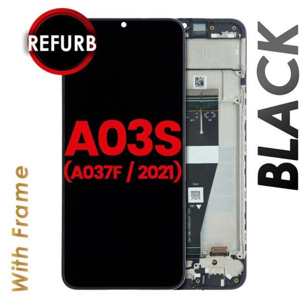 LCD WITH FRAME SAMSUNG A03S (A037F / 2021) (DUAL SIM) (MICRO)