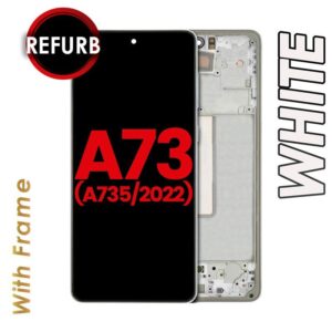 LCD ASSEMBLY WITH FRAME FOR SAMSUNG GALAXY A73 (WHITE)