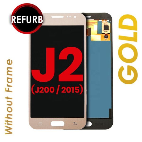 OLED ASSEMBLY NO FRAME FOR SAMSUNG GALAXY J2 (J200 / 2015) GOLD