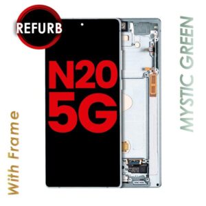 OLED ASSEMBLY WITH FRAME FOR SAMSUNG NOTE 20 5G (PREMIUM) (GREEN