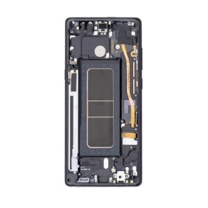 OLED ASSEMBLY WITH FRAME COMPATIBLE FOR SAMSUNG NOTE 8 (BLACK)