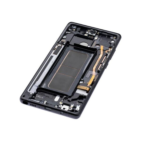 OLED ASSEMBLY WITH FRAME COMPATIBLE FOR SAMSUNG NOTE 8 (BLACK)