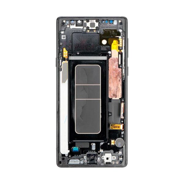 OLED ASSEMBLY WITH FRAME COMPATIBLE FOR SAMSUNG NOTE 9 (BLACK)