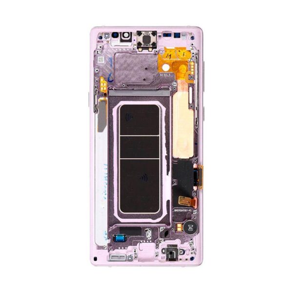 OLED ASSEMBLY WITH FRAME COMPATIBLE FOR SAMSUNG NOTE 9 (VIOLET)