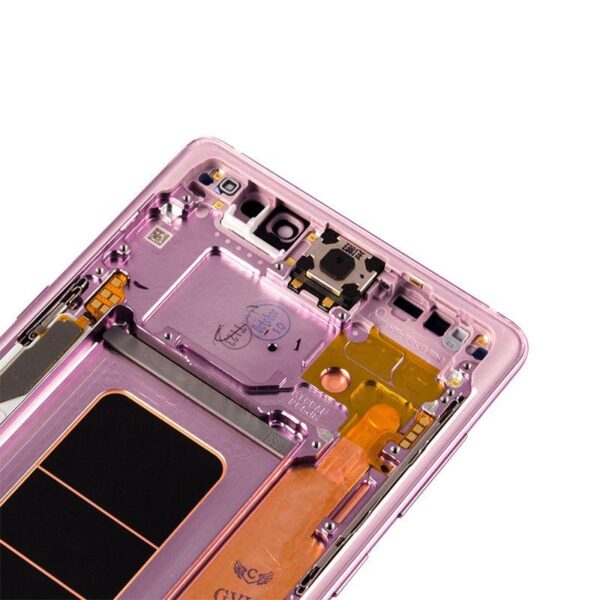 OLED ASSEMBLY WITH FRAME COMPATIBLE FOR SAMSUNG NOTE 9 (VIOLET)