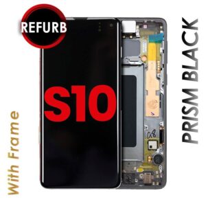 OLED ASSEMBLY WITH FRAME FOR SAMSUNG GALAXY S10 (PRISM BLACK)