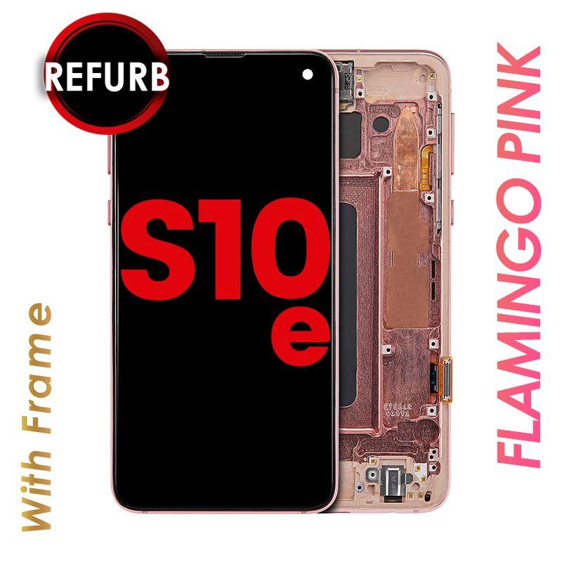 OLED ASSEMBLY WITH FRAME FOR SAMSUNG GALAXY S10E (FLAMINGO PINK)