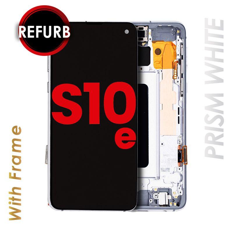 OLED ASSEMBLY WITH FRAME FOR SAMSUNG GALAXY S10E (PRISM WHITE)