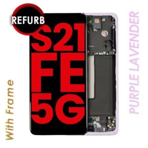 OLED ASSEMBLY WITH FRAME FOR SAMSUNG GALAXY S21 FE (PURPLE)