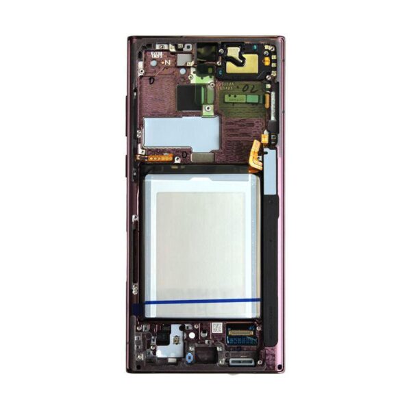 OLED ASSEMBLY WITH FRAME FOR SAMSUNG GALAXY S22 ULTRA (BURGUNDY)