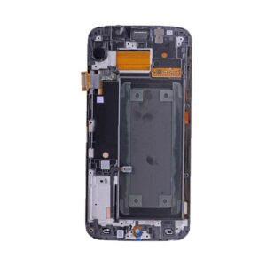 OLED ASSEMBLY WITH FRAME FOR SAMSUNG S6 EDGE (WHITE)