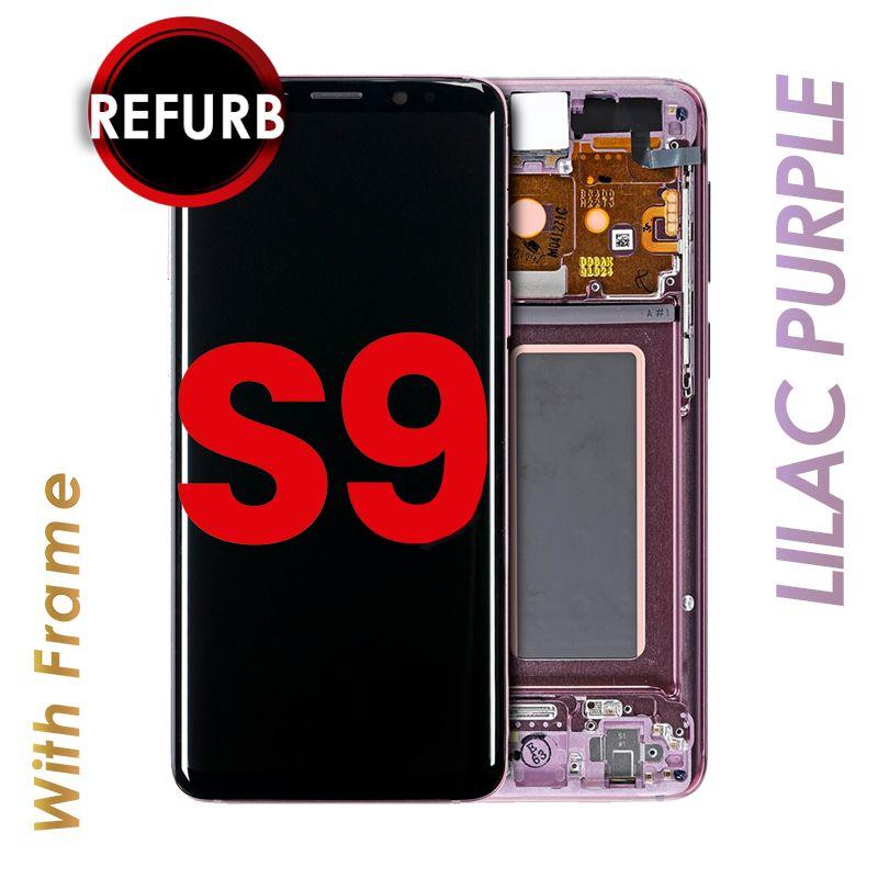 OLED ASSEMBLY WITH FRAME FOR SAMSUNG GALAXY S9 (LILAC PURPLE).
