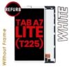 LCD ASSEMBLY WITHOUT FRAME FOR SAMSUNG TAB A7 (T225) (WHITE).