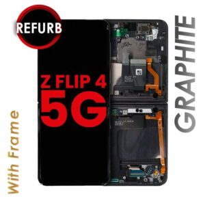 OLED ASSEMBLY WITH FRAME FOR SAMSUNG GALAXY ZFLIP 4 5G (GRAPHITE