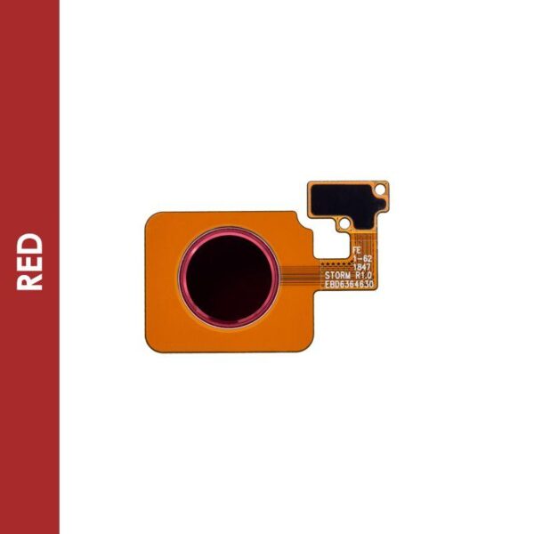 HOME BUTTON FINGERPRINT SENSOR W/ FLEX FOR LG G8 / LG V50 (RED)