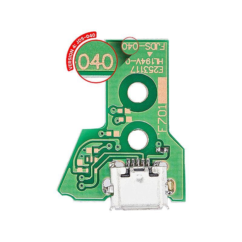 USB CHARGING PORT BOARD W/ 12PIN FLEX FOR PS4 CONTROLLERS (4 VER