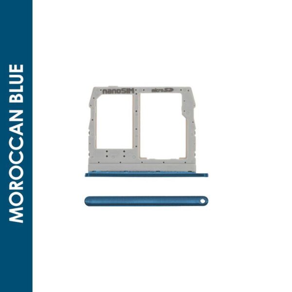 SIM CARD + SD CARD TRAY FOR LG Q60 / K50 / K40S) (MOROCCAN BLUE)