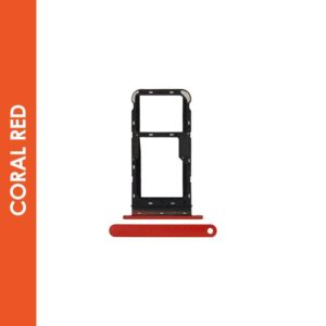 SIM CARD TRAY COMPATIBLE FOR MOTO E7 POWER (XT2097-6) (CORAL RED