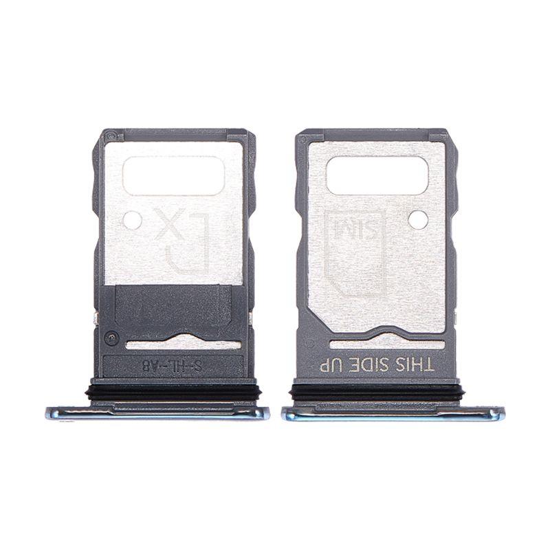 SIM TRAY FOR MOTOROLA EDGE 20 PRO (XT2153-1)(BLUE VEGAN LEATHER