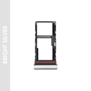 SINGLE SIM TRAY FOR MOTOROLA G51 5G (XT2171) (BRIGHT SILVER)