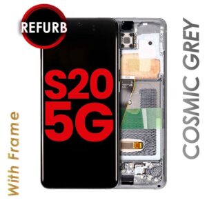 OLED ASSEMBLY WITH FRAME FOR SAMSUNG S20 5G (GREY)