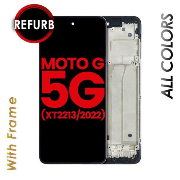 LCD ASSEMBLY WITH FRAME FOR MOTOROLA MOTO G 5G (XT2213 / 2022)