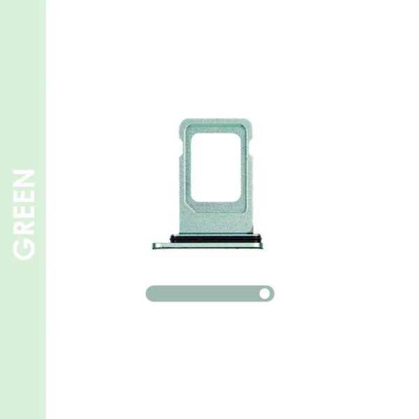 SIM CARD TRAY COMPATIBLE FOR IPHONE 11 (GREEN)