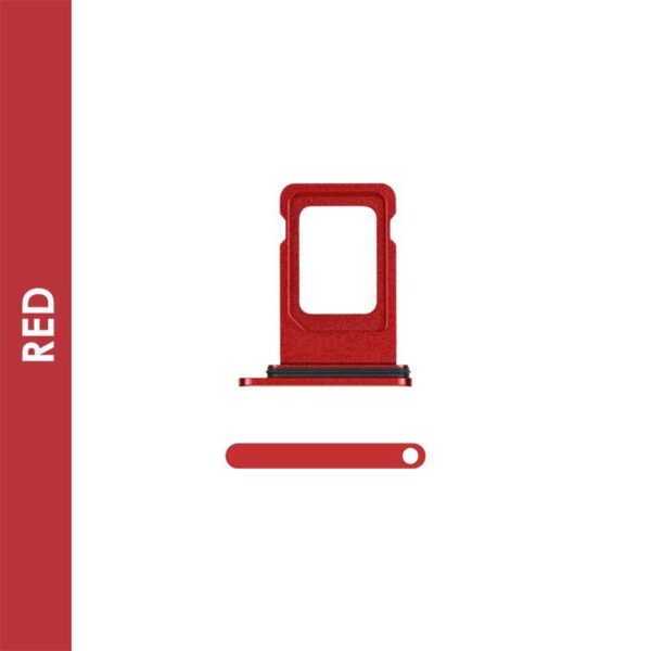 SIM CARD TRAY COMPATIBLE FOR IPHONE 11 (RED)
