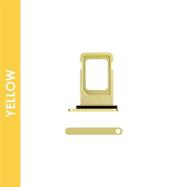 SIM CARD TRAY COMPATIBLE FOR IPHONE 11 (YELLOW)