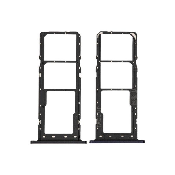 DUAL SIM TRAY COMPATIBLE FOR MOTO E6S (XT2053) (BLACK)